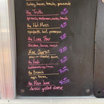 Say Cheese - Menu - Food Trucks Near Me