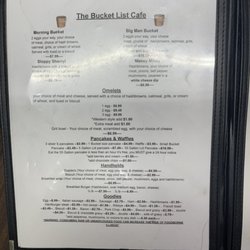 Bucket List Cafe - Breakfast