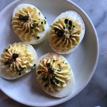 Bouchon - Deviled eggs - French Near Me - Yountville, California Bouchon - Deviled eggs - French Near Me - Yountville, California