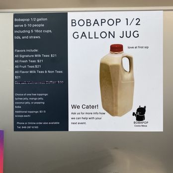 Bobapop Tea Bar - Bubble Tea Near Me - Costa Mesa, California