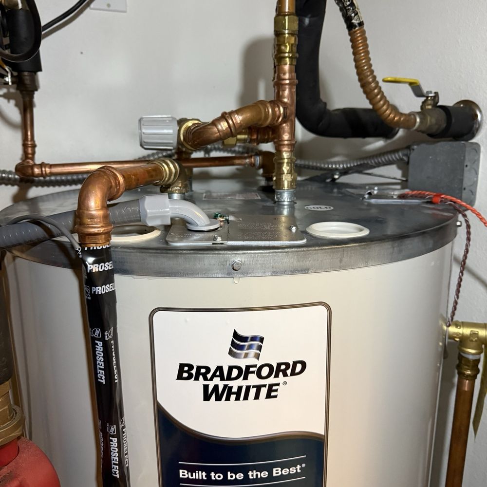 Furuta Plumbing - New 80 gallon Bradford White solar water heater set up. - Plumbing Near Me Furuta Plumbing - New 80 gallon Bradford White solar water heater set up. - Plumbing Near Me