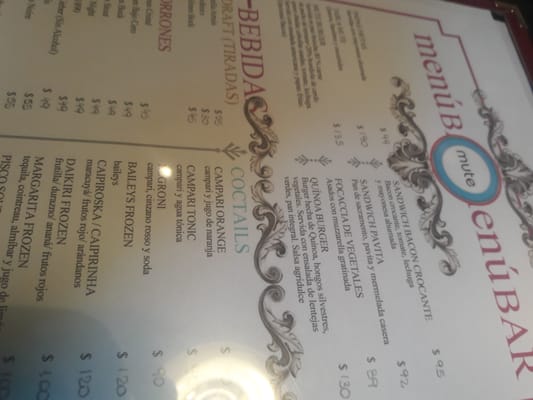 Menu photo 2 Mute La Plata, C Menu photo 2 Mute La Plata, C