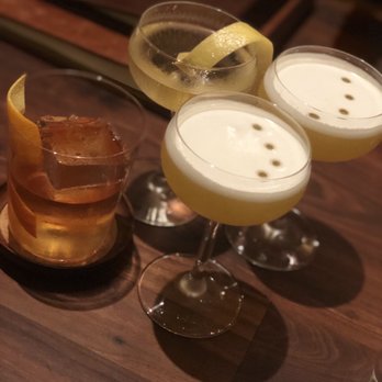 Angler - Two right: pineapple daiquiri  From left: old fashioned - Seafood Near Me - San Francisco, California
