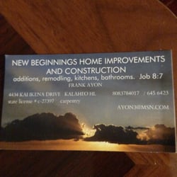 New Beginnings Home Improvements and Construction