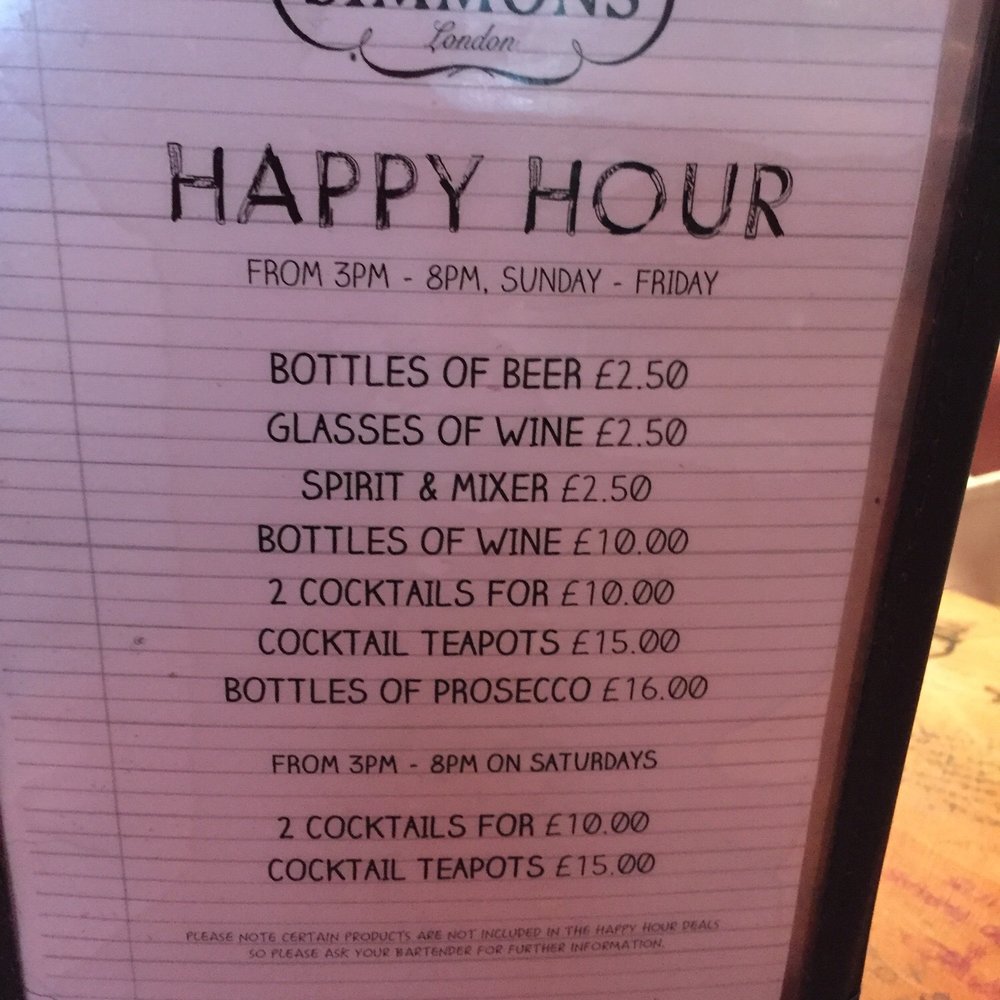 Simmons Soho - Awesome deals!! - Bars Near Me - London, XGL