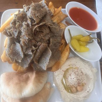 Little Persia Mediterranean cuisine - Gyro Gyros plate - Persian/Iranian Near Me - Plano, Texas