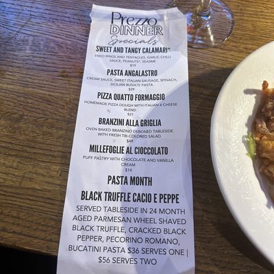 Menu photo 4 Prezzo Italian Restaurant & Bar - Boca Raton Boca Raton, FL Menu photo 4 Prezzo Italian Restaurant & Bar - Boca Raton Boca Raton, FL