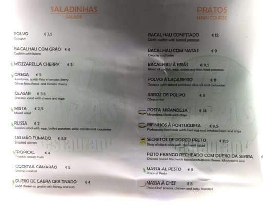 Menu photo 1 11 Tapas Lisbon, 11 Menu photo 1 11 Tapas Lisbon, 11