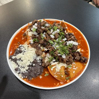 Al Pan Caliente - Chilaquiles con carne - Desserts Near Me - Lawrenceville, Georgia