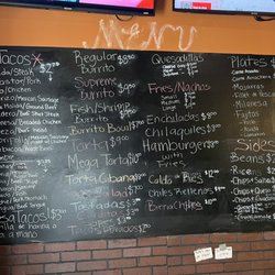 Mex To You - Menu board