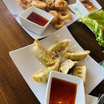 Mama Le - Calamari with "pot stickers" - Vietnamese Near Me - Richmond, Texas Mama Le - Calamari with "pot stickers" - Vietnamese Near Me - Richmond, Texas