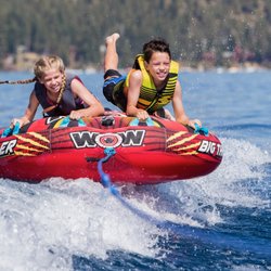 North Tahoe Watersports Tahoe City Boat Rentals - Tubing like a boss.
