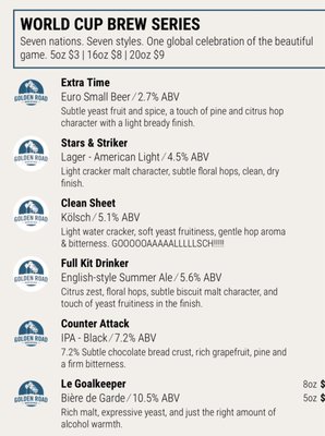 Menu photo 1 Golden Road Brewing Anaheim, CA Menu photo 1 Golden Road Brewing Anaheim, CA