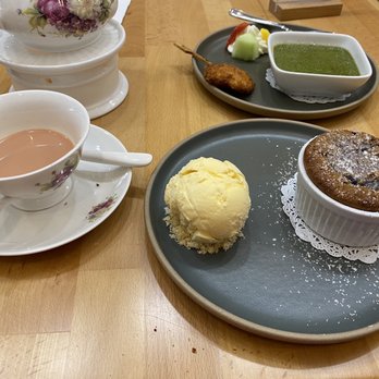Prince Tea House - Edison - The spread. Rose milk tea. - Desserts Near Me - Edison, New Jersey