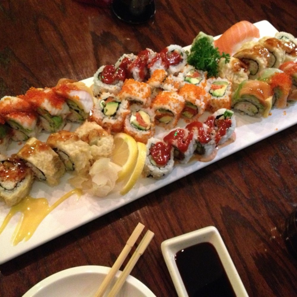 Special order of deep fried California, spicy Salmon, Alaska doll and Rainbow :)) the best in town. Special order of deep fried California, spicy Salmon, Alaska doll and Rainbow :)) the best in town.