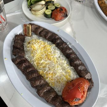 Shishkabob Mediterranean - Double koubideh plate - Kebab Near Me - Sunnyvale, California