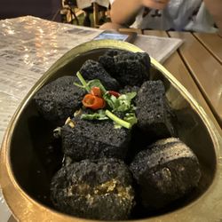 Camp Camp - Stinky tofu with sauce was very good!
