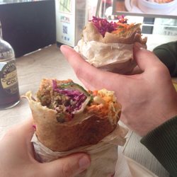 FilFil Cafe - Great wraps and pita breads filled to the brim.