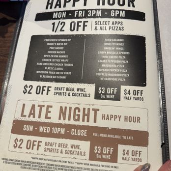 Yard House - Happy hour menu - Bars Near Me - Tampa, Florida Yard House - Happy hour menu - Bars Near Me - Tampa, Florida