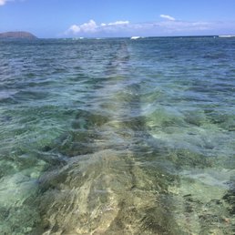 Long pathway through the ocean!
