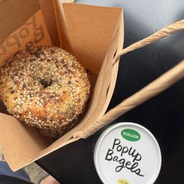 Everything Bagels and Chive cream cheese