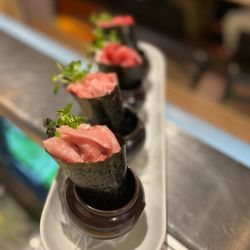 Nori Sushi - Special Order

O-Toro HandRoll
Maguro / Bluefin Tuna HandRoll