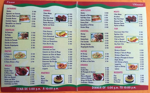 Menu photo 1 El Manguito Yelapa, JAL Menu photo 1 El Manguito Yelapa, JAL