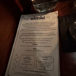 Nimki - Menu