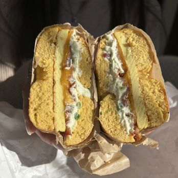 Bad Guy Bagels - Bee sting on an egg bagel - Bagels Near Me - Geneva, Illinois Bad Guy Bagels - Bee sting on an egg bagel - Bagels Near Me - Geneva, Illinois
