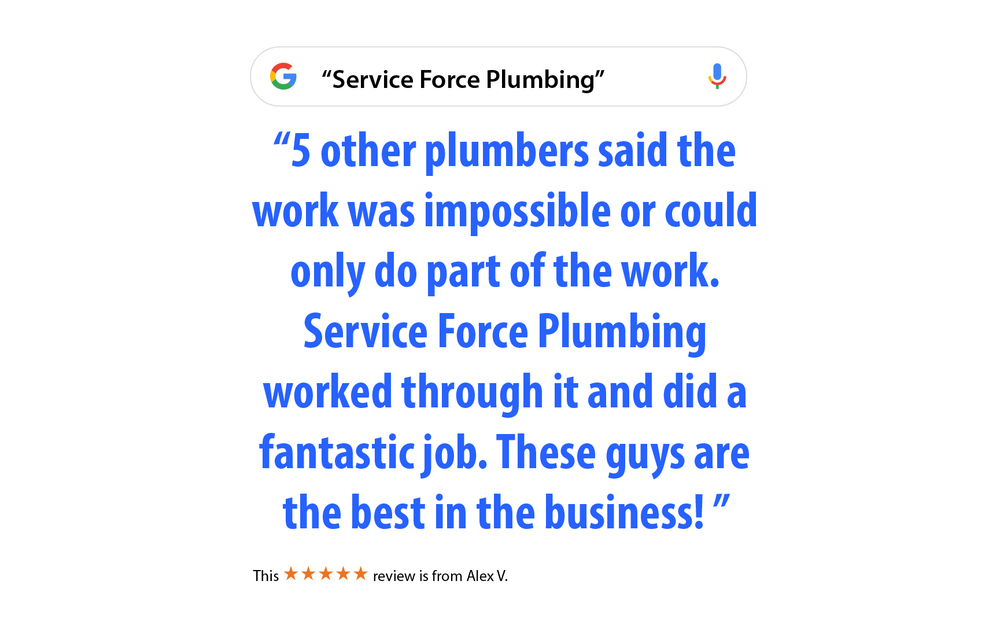 Slide of Service Force Plumbing