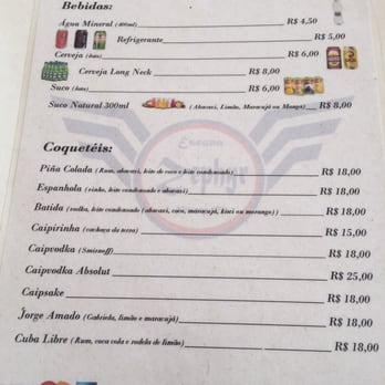 Escuna Zephyr - Drink menu - Boat Charters Near Me - Paraty, RJ Escuna Zephyr - Drink menu - Boat Charters Near Me - Paraty, RJ