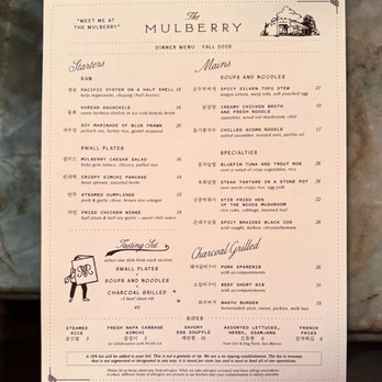 The Mulberry - Menu - Korean Near Me - Los Angeles, California The Mulberry - Menu - Korean Near Me - Los Angeles, California
