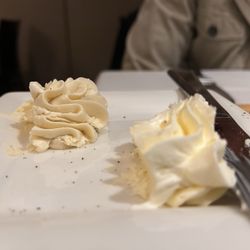 Tony's of Cincinnati - Whipped bourbon and normal butter for bread.