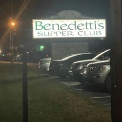 Benedetti's Supper Club - Road sign