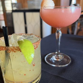 Oasis Restaurant  - Left: Margarita Right: lychee martini - Afghan Near Me - Pleasanton, California