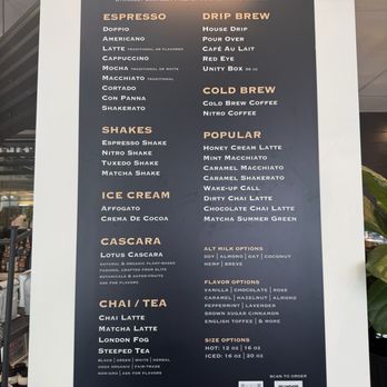 Roots Coffee - Drink Menu - Coffee & Tea Near Me - Sacramento, California