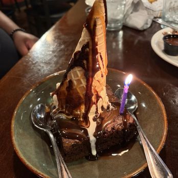Cast Iron Steakhouse - Giant Chocolate & Caramel Brownie - Steakhouses Near Me - Jeffersonville, Indiana Cast Iron Steakhouse - Giant Chocolate & Caramel Brownie - Steakhouses Near Me - Jeffersonville, Indiana