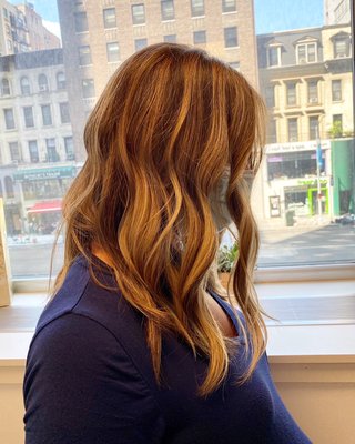 Nikki ferrara hair color by null