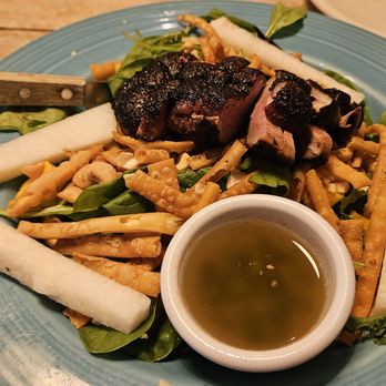 Huisache Grill - Duck Salad - Wine Bars Near Me - New Braunfels, Texas Huisache Grill - Duck Salad - Wine Bars Near Me - New Braunfels, Texas