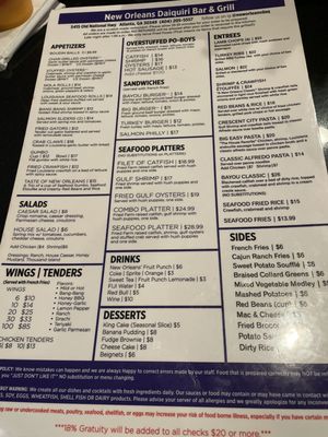 Menu photo 6 New Orleans Daquiri Atlanta, GA Menu photo 6 New Orleans Daquiri Atlanta, GA
