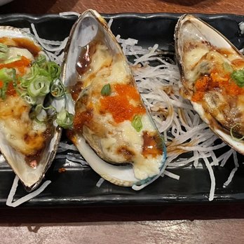Sakuraya - Baked Baked Green Mussels - Sushi Bars Near Me - Orange, California Sakuraya - Baked Baked Green Mussels - Sushi Bars Near Me - Orange, California