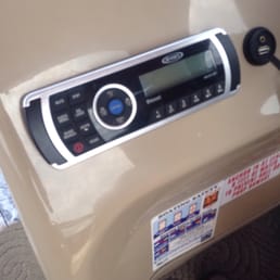 Our 20' party barge came with a radio! It was great so we had music all day! Our 20' party barge came with a radio! It was great so we had music all day!