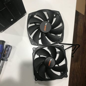 Protek-IT - CPU fans are two different sizes. He put the wrong one in the middle of the heatsink, which caused damage to the cooler and fan. - IT Services & Computer Repair Near Me - Chicago, Illinois