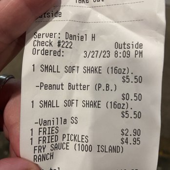 Mike’s Drive-In - Receipt with some prices - Diners Near Me - Tigard, Oregon Mike’s Drive-In - Receipt with some prices - Diners Near Me - Tigard, Oregon
