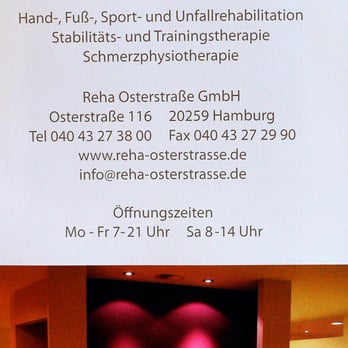 Reha Osterstraße - Physical Therapy Near Me - Hamburg, HH Reha Osterstraße - Physical Therapy Near Me - Hamburg, HH