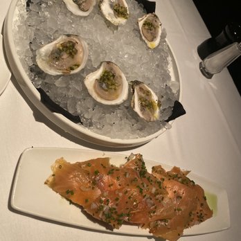 Canoe - Smoked Canoe 's House Smoked Salmon and Oysters on the Half Shell - New American Near Me - Atlanta, Georgia Canoe - Smoked Canoe 's House Smoked Salmon and Oysters on the Half Shell - New American Near Me - Atlanta, Georgia