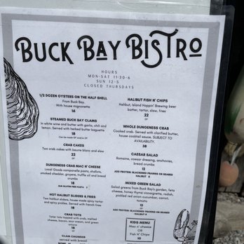 Buck Bay Shellfish Farm - Menu 06/2021 - Seafood Markets Near Me - Olga, Washington Buck Bay Shellfish Farm - Menu 06/2021 - Seafood Markets Near Me - Olga, Washington