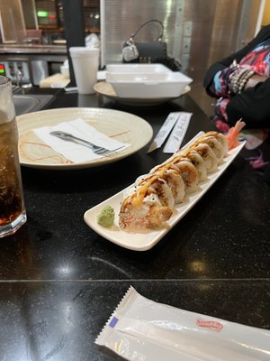 Photo of Fuji Hana Sushi Bar and Hibachi Steakhouse - Gretna, LA, US. Poe boy sushi roll