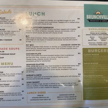 Brunchville - Menu - Breakfast & Brunch Near Me - Middleburg, Florida Brunchville - Menu - Breakfast & Brunch Near Me - Middleburg, Florida
