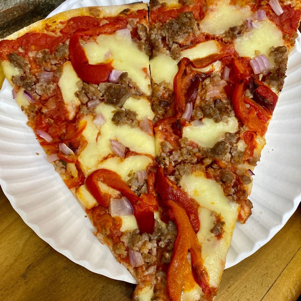 L'arte Della Pizza Brooklyn - two slices of pizza on a paper plate - Pizza Near Me - Brooklyn, New York
